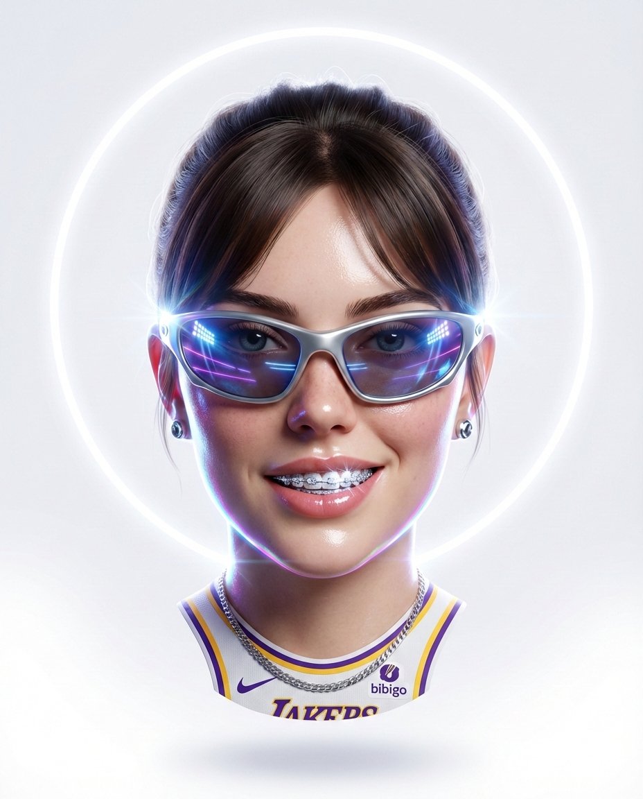 Dynamic 3D Floating Head Portrait 2