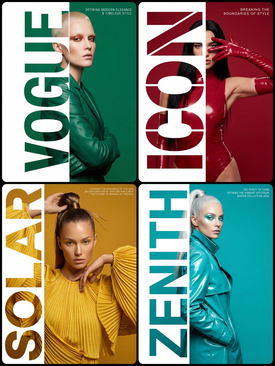 High-Fashion Typography Poster Template