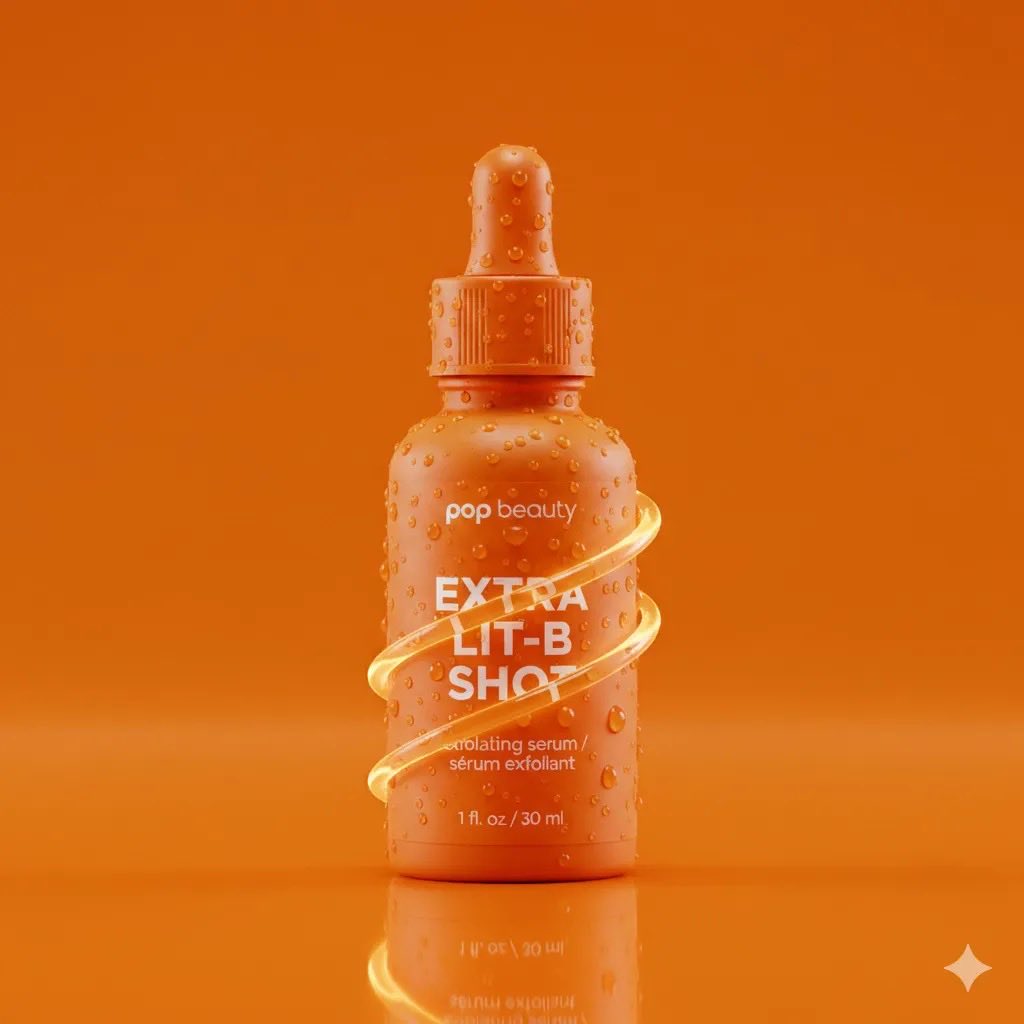 Product Photography Prompt: Orange Serum Bottle 2