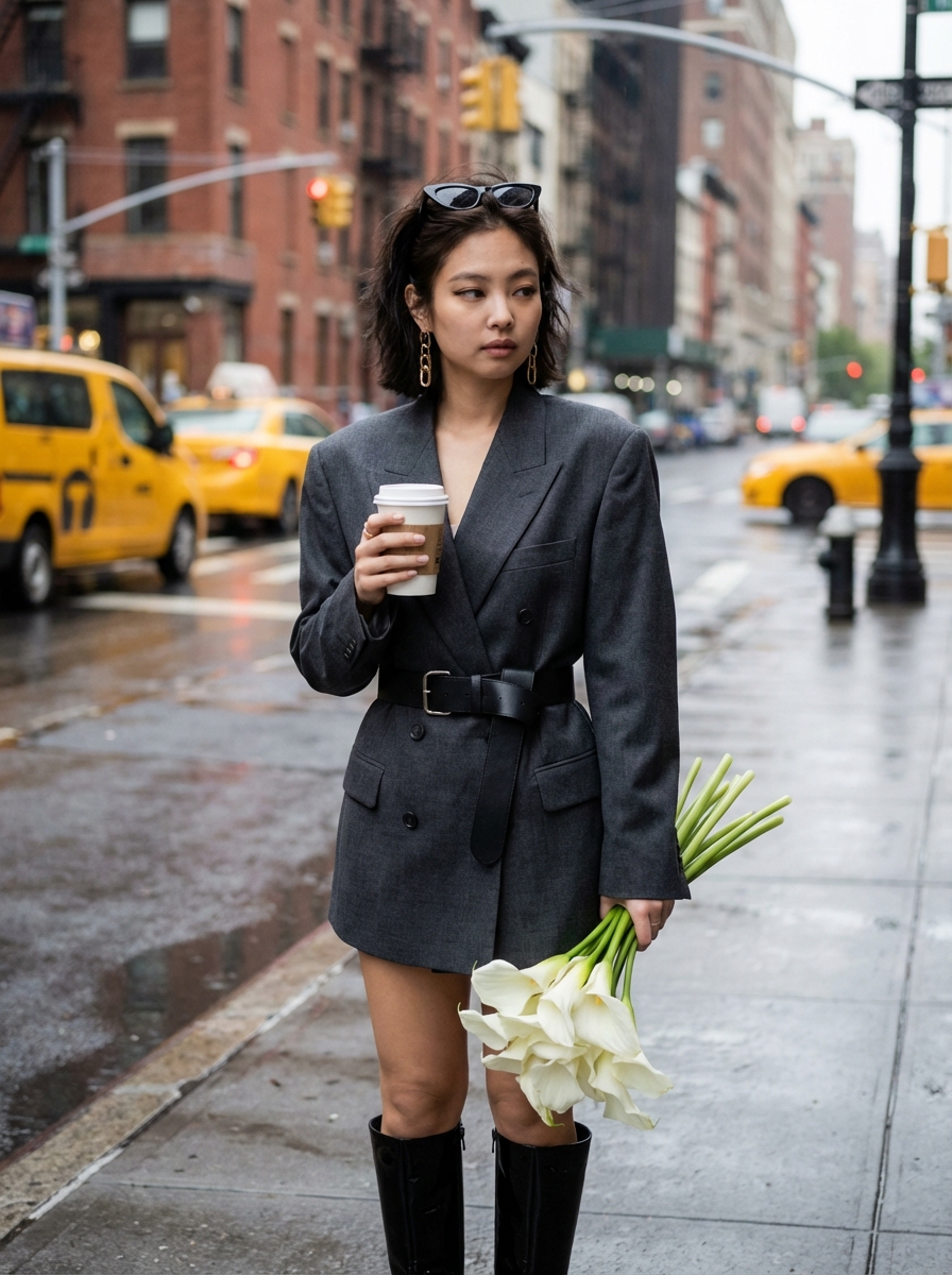 Jennie (Blackpink) Street Style Editorial Prompt
