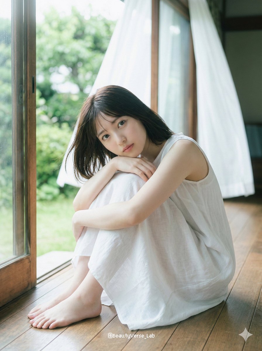 Translucent Airy Japanese Idol Photoshoot