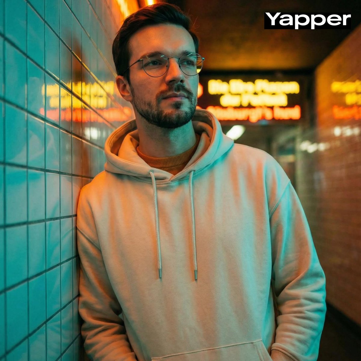 Cinematic Urban Streetwear Portrait with Neon Lighting 2