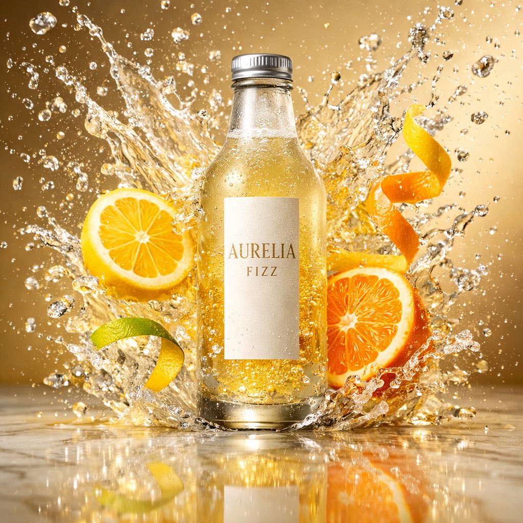 High-Speed Commercial Beverage Photography Prompt