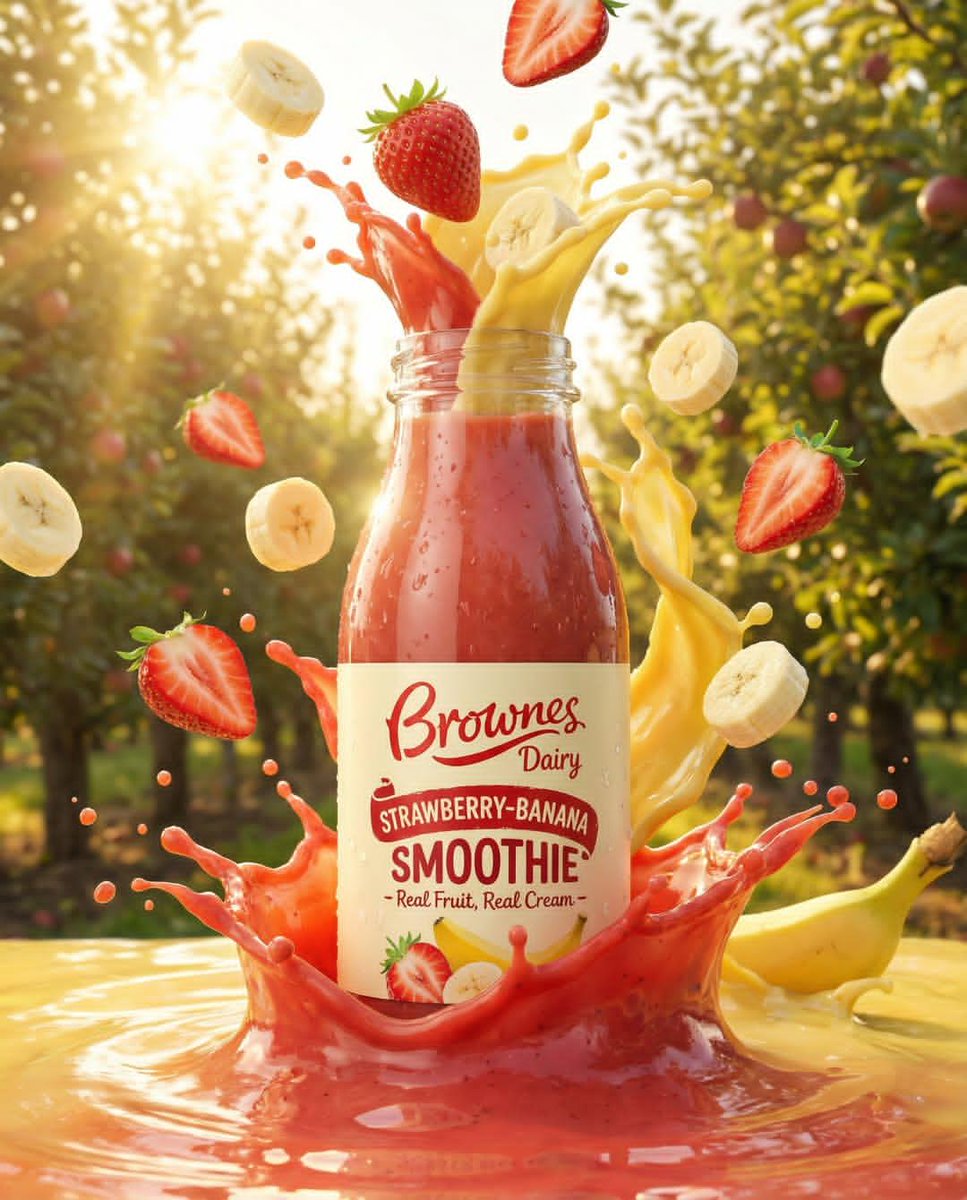 Dynamic Fruit Drink Product Ad 4