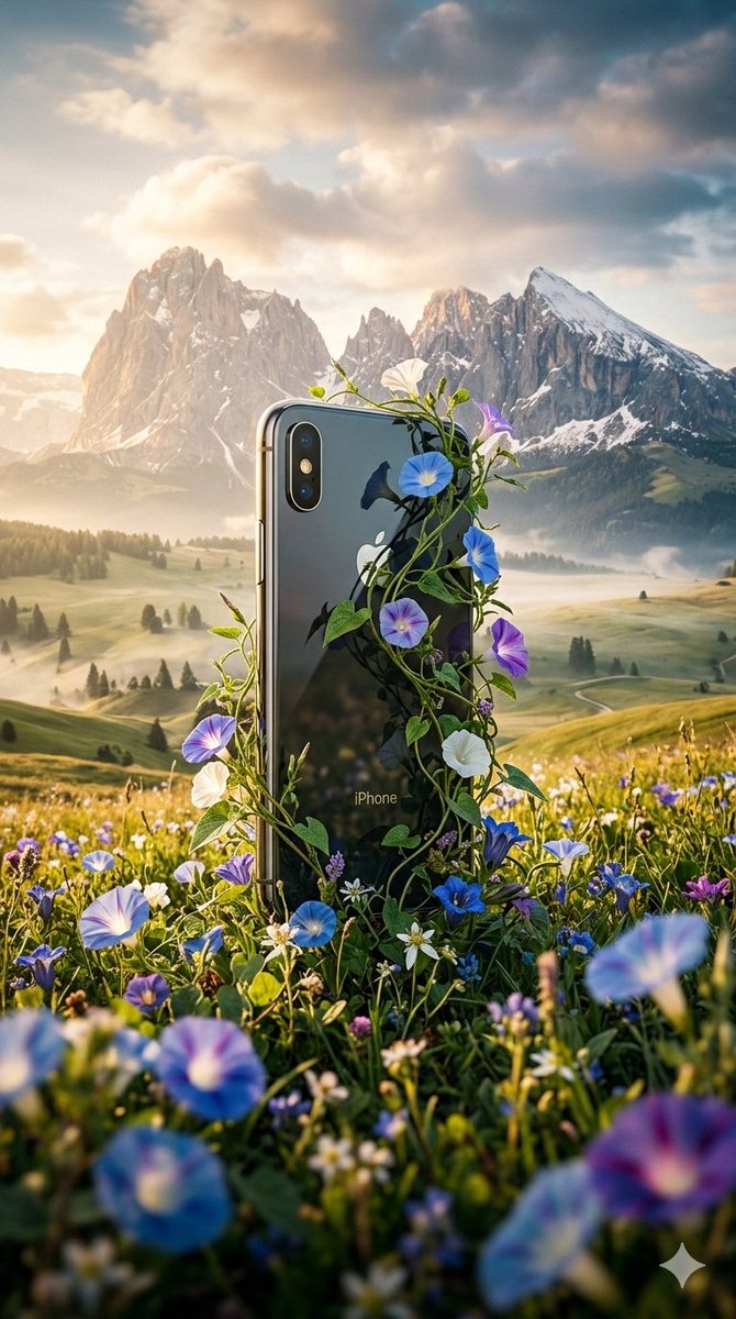 Hyperrealistic Nature-Reclaiming-Tech Poster