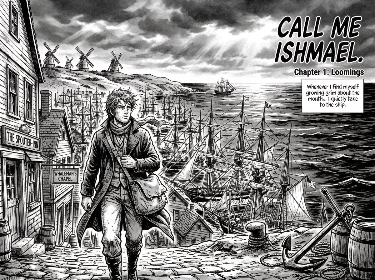 73: Comic / Storyboard - Manga Retelling of a Novel Opening