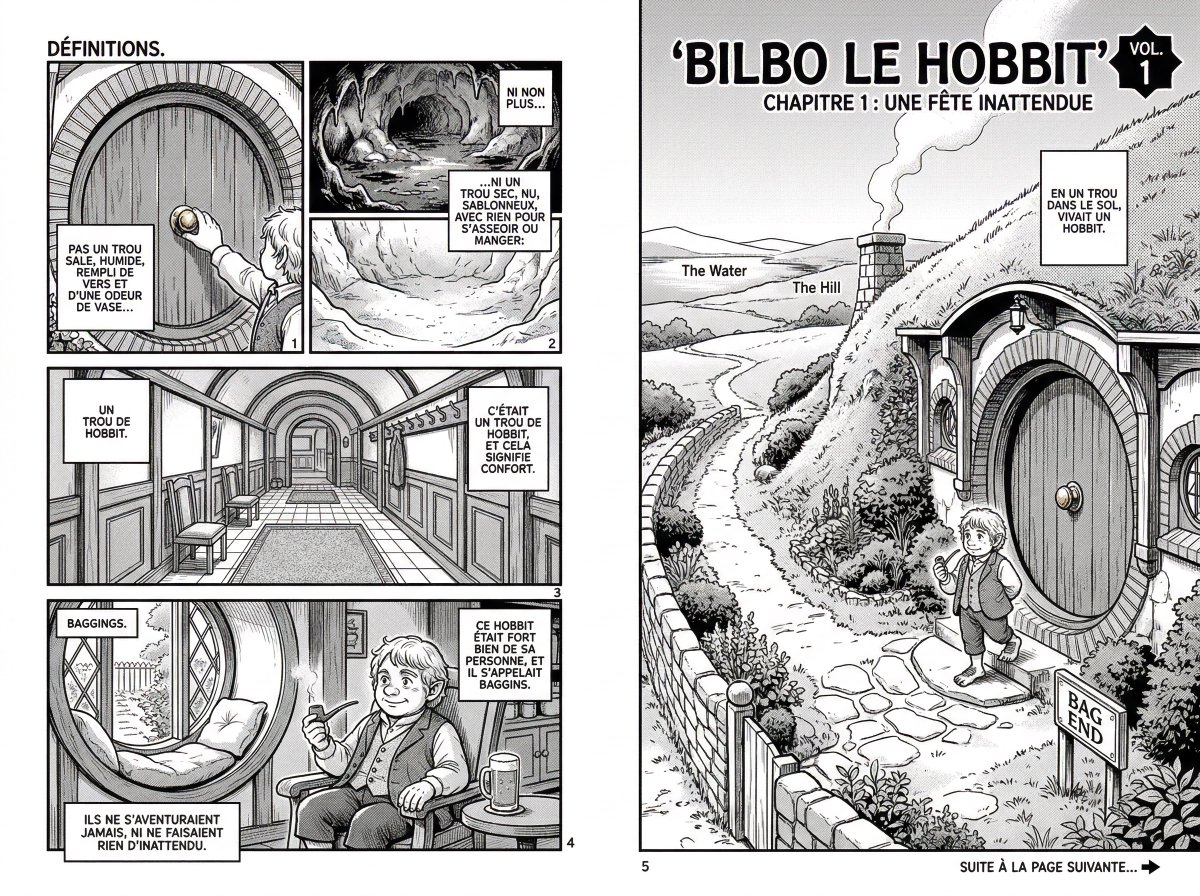 73: Comic / Storyboard - Manga Retelling of a Novel Opening example 2