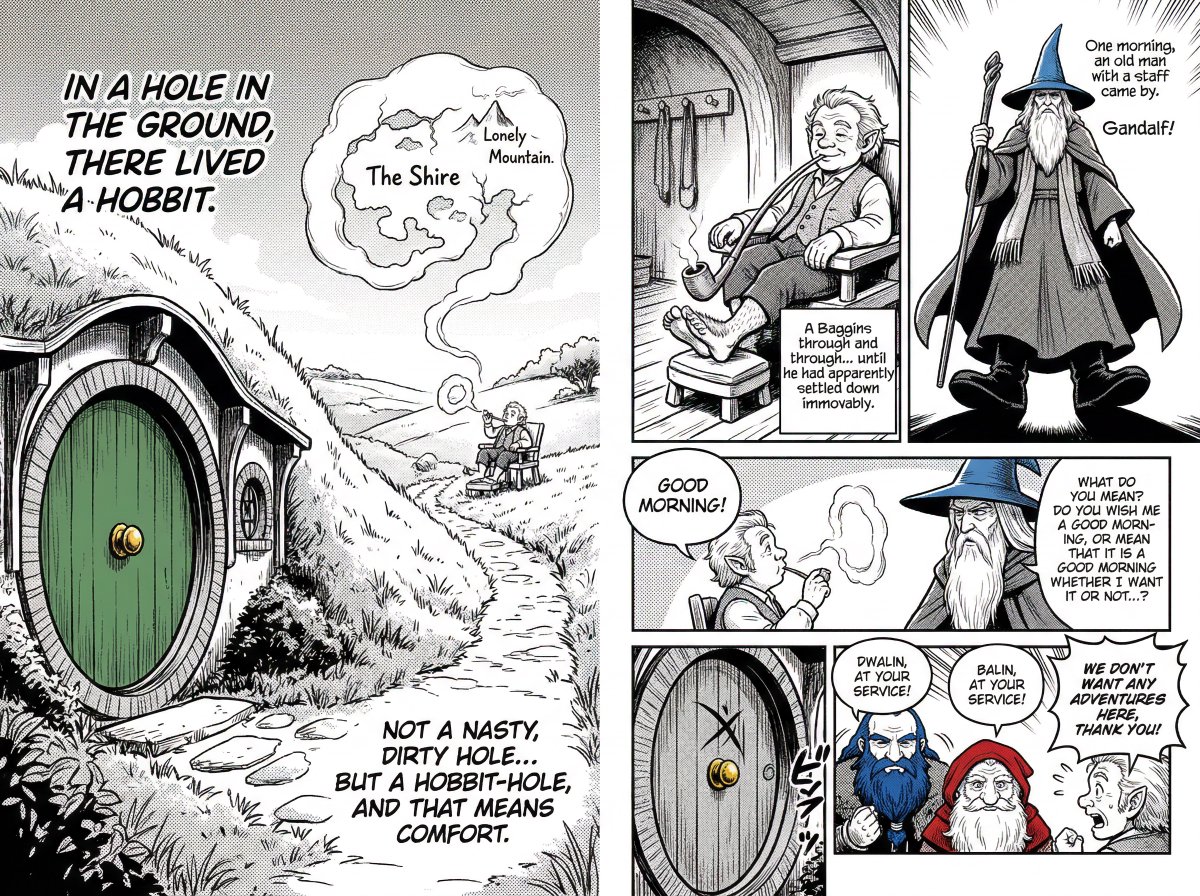 73: Comic / Storyboard - Manga Retelling of a Novel Opening example 4