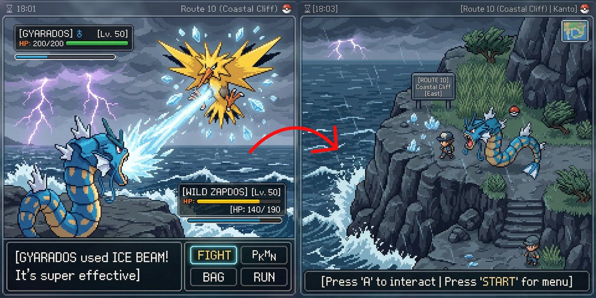 Pokémon Overworld Screenshot Generation