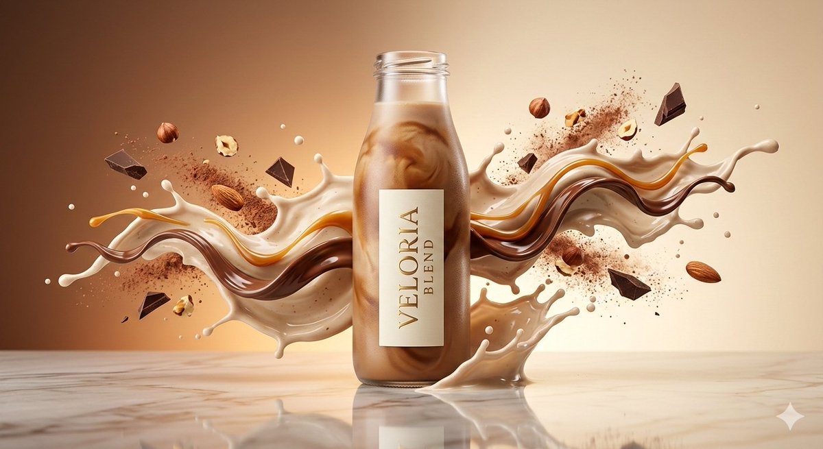 Luxury High-Speed Commercial Shake Photography Prompt