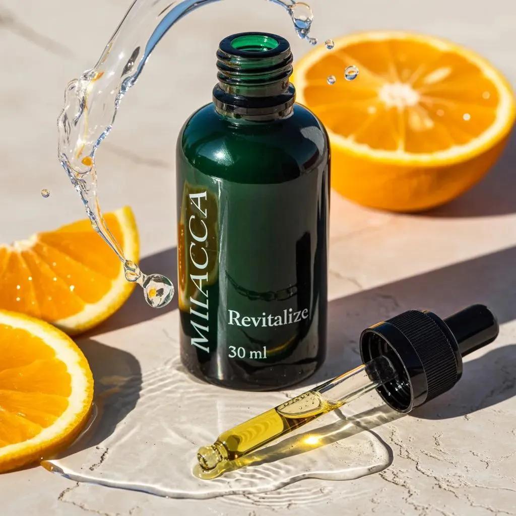 Citrus Skincare Product Macro Photography Prompt 4