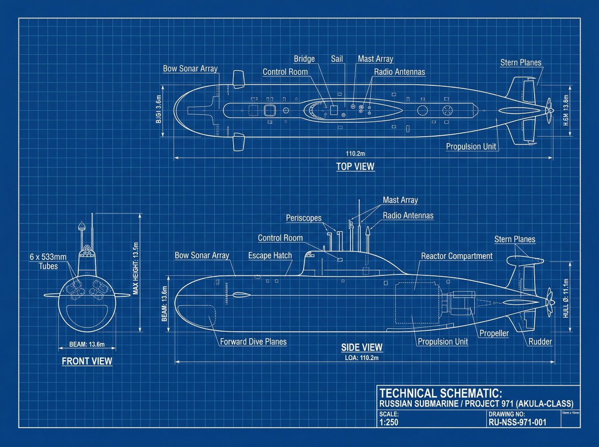 Technical Blueprint Drawing Prompt 2