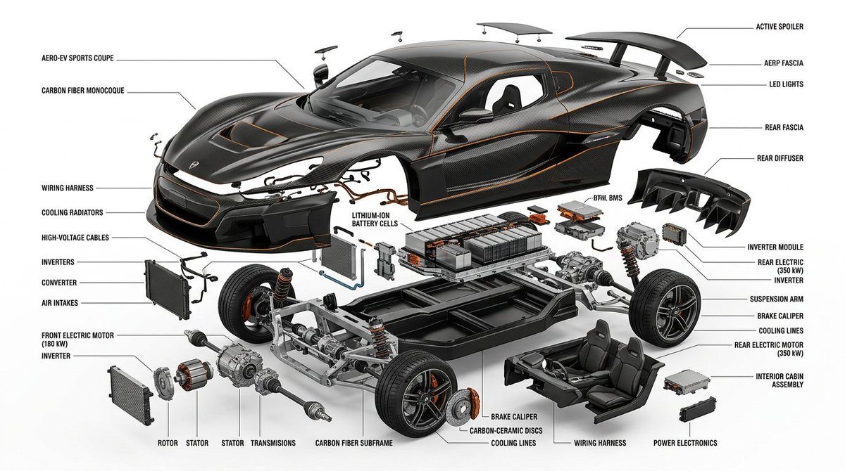48: Infographic / Edu Visual - Exploded View Infographic Diagram Prompt example 2
