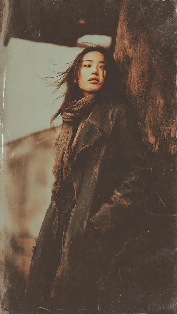Gritty Grunge Portrait of a Japanese Woman 2