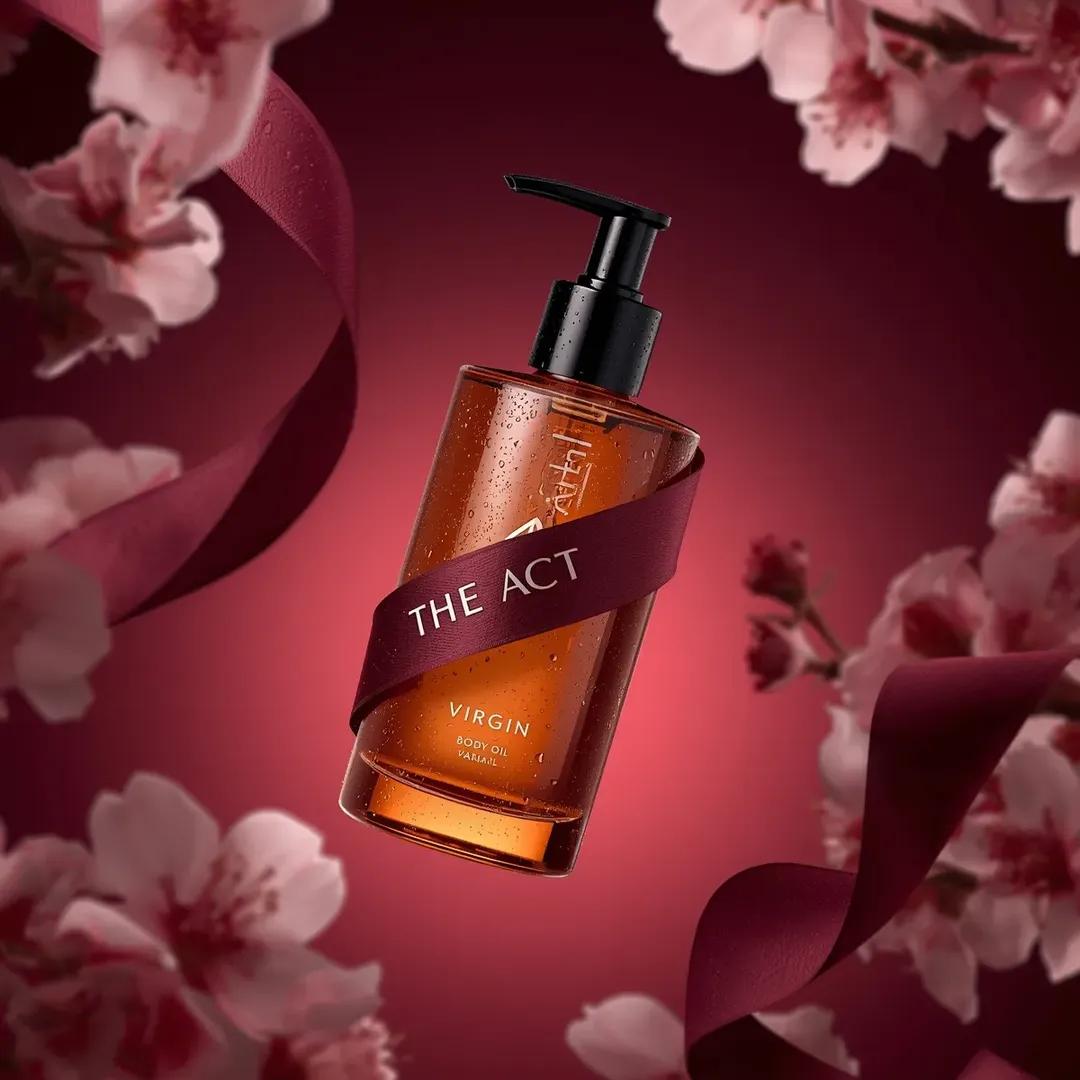 Ultra-Realistic Luxury Body Oil Product Photography 2