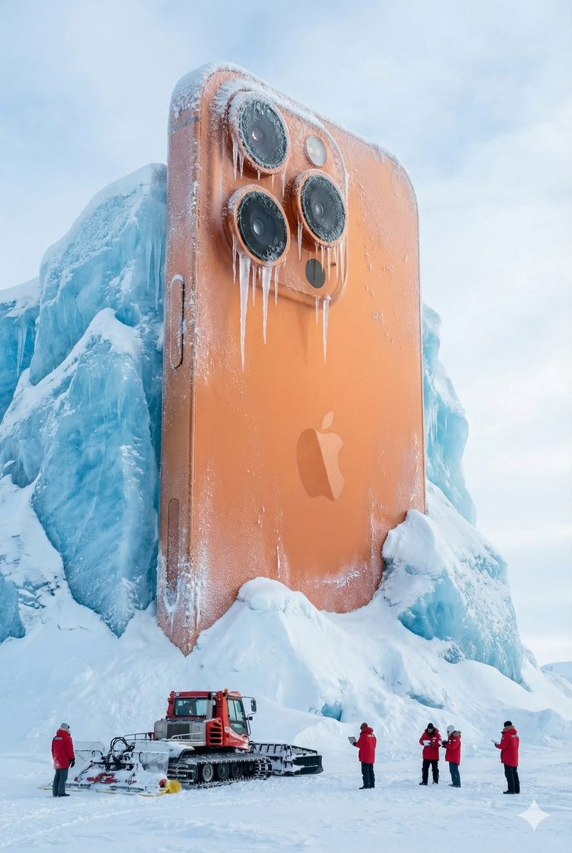 Giant Coca-Cola Can Monument in Arctic Ice