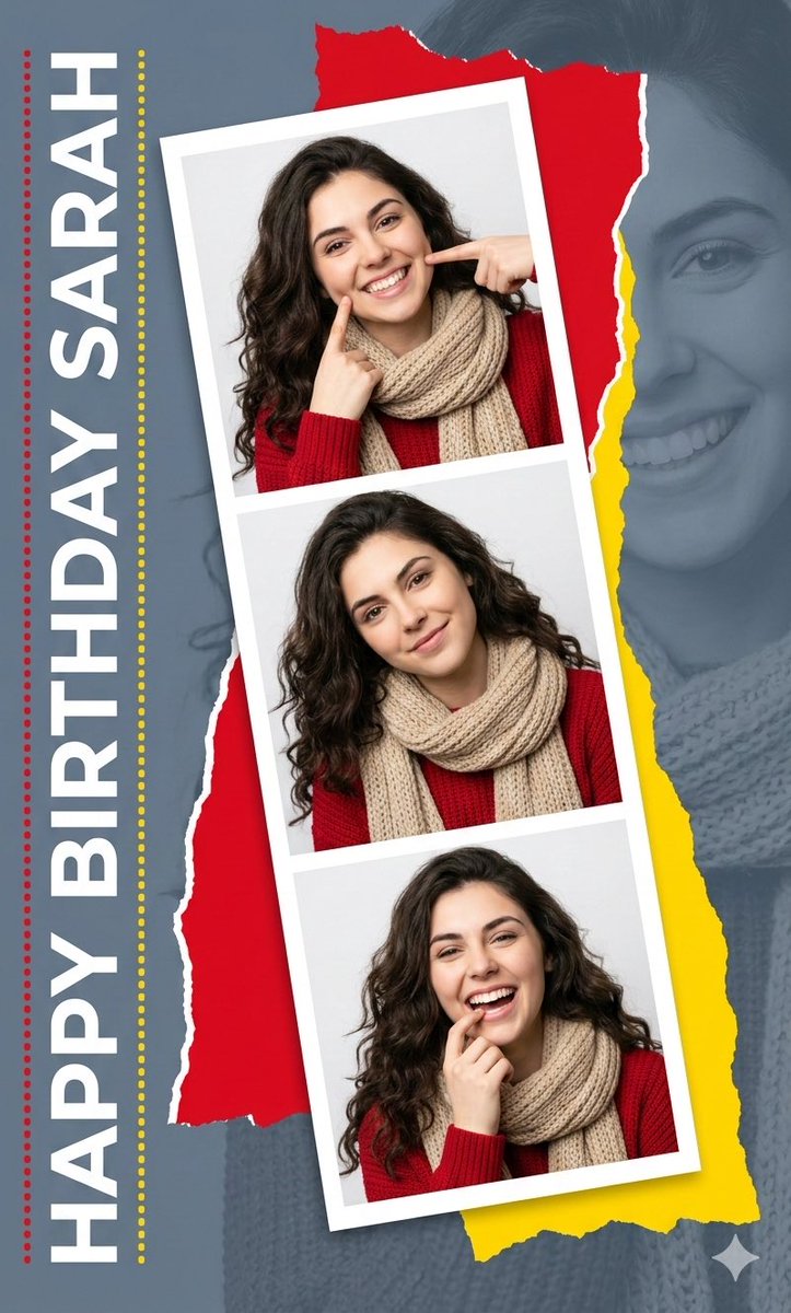 Elegant Graphic Design Birthday Collage 2