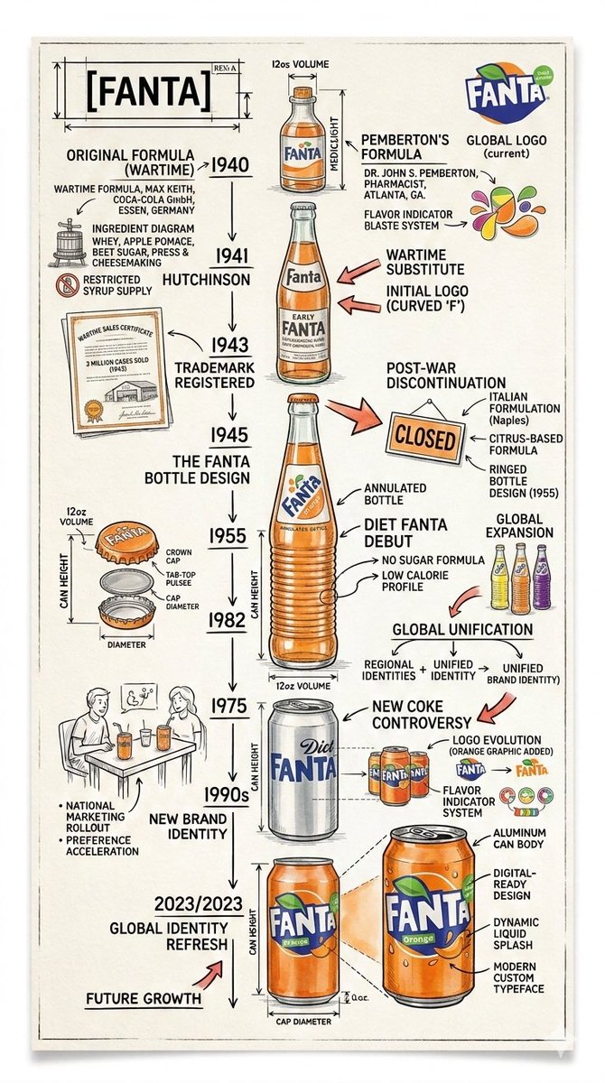 46: Infographic / Edu Visual - Vintage Blueprint Timeline Infographic Poster Prompt