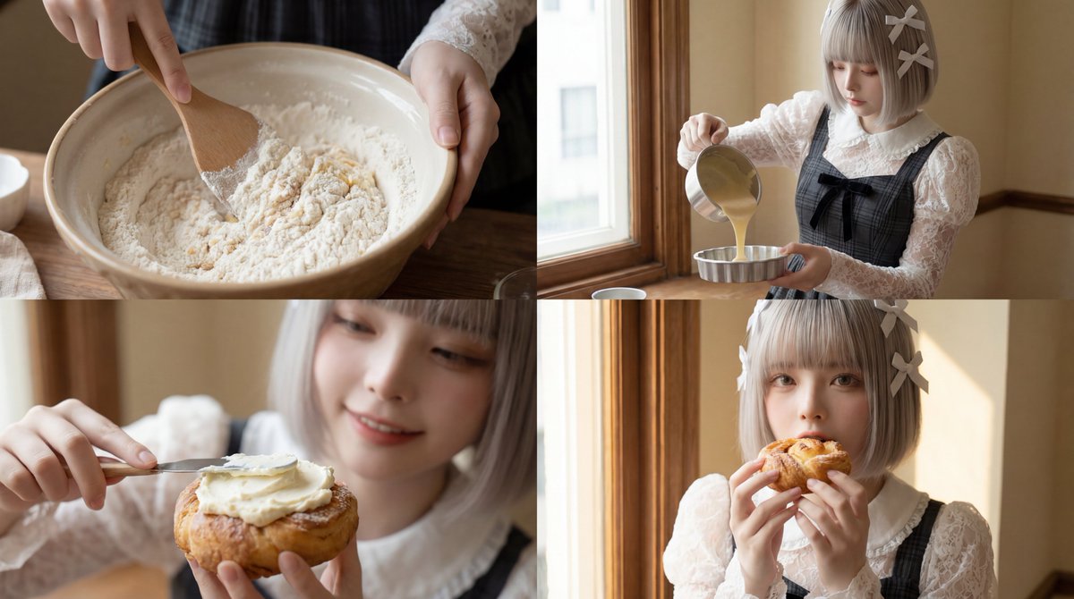 55: YouTube Thumbnail - Cinematic Short Video Prompt for Baking Scene