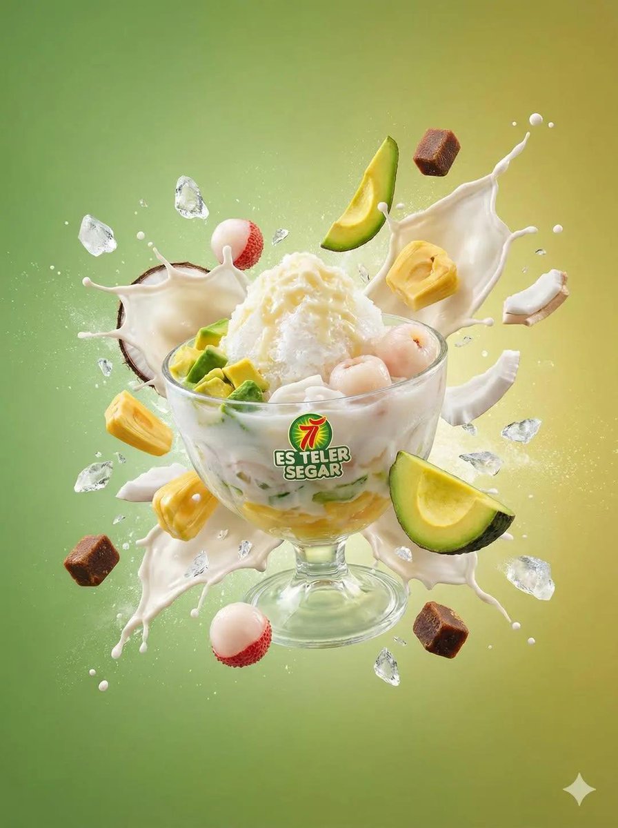 97: E-commerce Main Image - Tropical Dessert Product Photography with Milk Splash