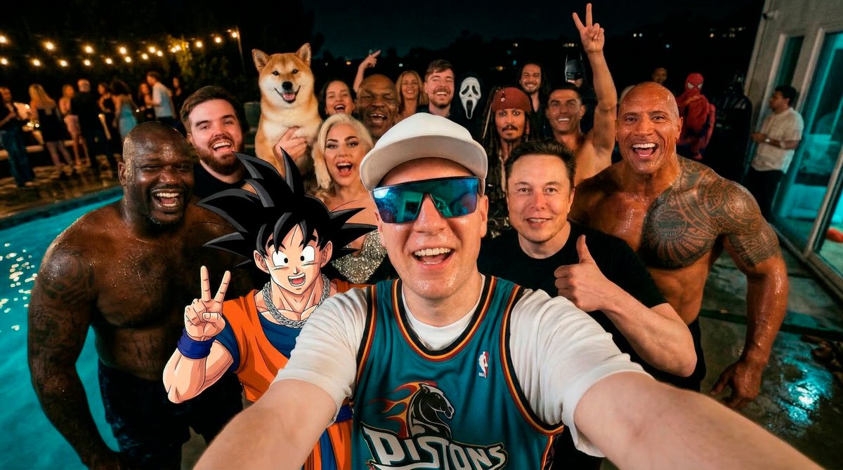 23: Social Media Post - Celebrity party image prompt