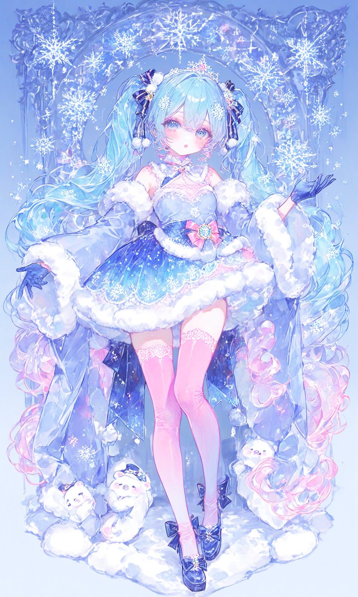 Comic / Storyboard - Ethereal Winter Anime Girl Portrait - Image 1