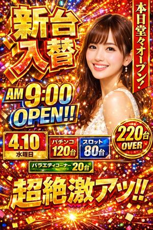 Flashy Pachinko Parlor Promo Poster – GPT Image 2 prompt by エンジニアM168