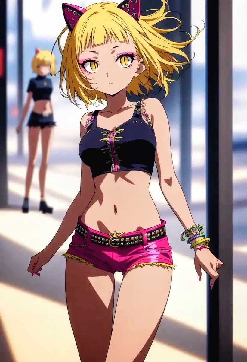 Comic / Storyboard - Gyaru-Style Anime Girl with Animal Ears - Image 1
