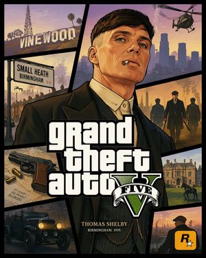 GTA V Style Crossover Cover Art – GPT Image 2 prompt by Ma(s)ken?
