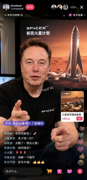 Livestream E-commerce Interface Mockup – GPT Image 2 prompt by Proof · AI Productivity