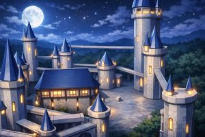 Anime Fantasy Castle at Night – GPT Image 2 prompt by ゆきしたミノル@動画