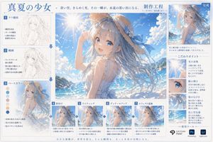 Anime Art Process Infographic – GPT Image 2 prompt by art55@リス駆動人生