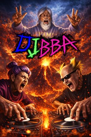 Intense Elderly DJ Volcano Poster – GPT Image 2 prompt by めんたろ