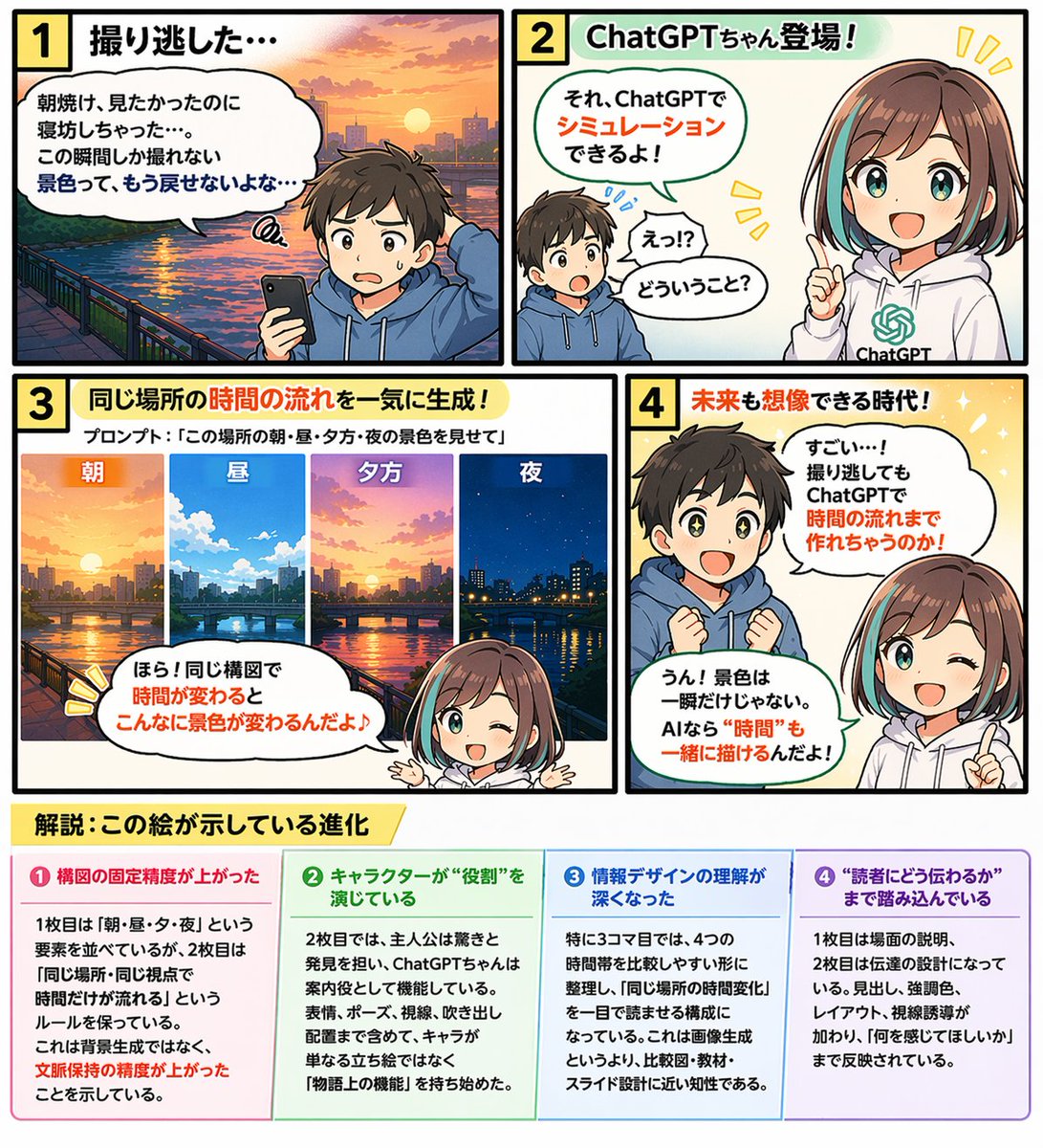 Infografik / Edu Visual - 4-Panel-Bildungs-Manga mit Infografik - Image 1