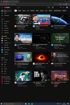 YouTube Dark Mode Desktop UI Mockup – GPT Image 2 prompt by Ivan Davila