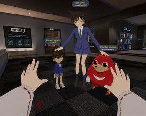 First-Person VRChat Meme Crossover Screenshot – GPT Image 2 prompt by Senb0n22a