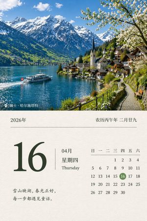 Scenic Landscape Calendar – GPT Image 2 prompt by WY
