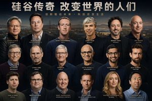 Tech Leaders Poster with Facial Recognition – GPT Image 2 prompt by yang fei