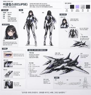 Mecha-Girl Character Design Sheet – GPT Image 2 prompt by 썰렁황제