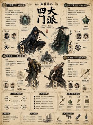 Vintage Faction Infographic Poster – GPT Image 2 prompt by 知识猫图解