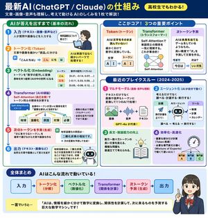 AI Mechanism Infographic – GPT Image 2 prompt by らけしで / Mizmic Studio