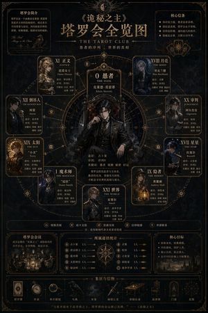 Occult Tarot Club Map – GPT Image 2 prompt by Larus Canus