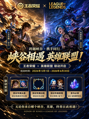 Game Crossover Promotional Poster – GPT Image 2 prompt by 三月 | 蓝鸟会🕊