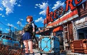 Post-Apocalyptic Tactical Anime Girl – GPT Image 2 prompt by 天の川かえで