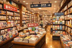 Japanese Bookstore Interior – GPT Image 2 prompt by 🌈naomi🌈e/acc
