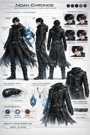 Sci-Fi Tactical Character Reference Sheet – GPT Image 2 prompt by てつ