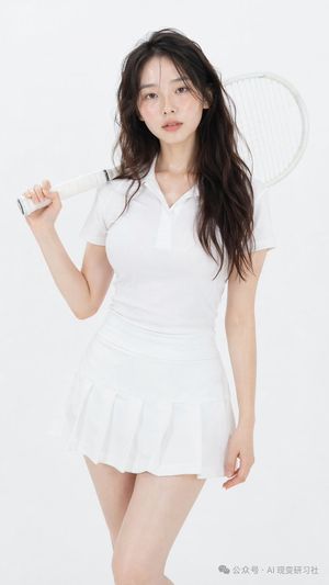 Photorealistic Tennis Player Studio Portrait – GPT Image 2 prompt by 可可耐特coconut