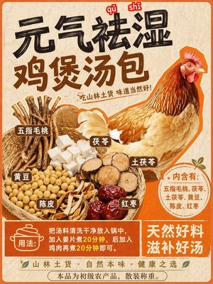 Herbal Chicken Soup Label Transformation – GPT Image 2 prompt by 渣猫看世界🦭/acc