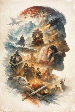 Epic Fantasy Double Exposure Silhouette – GPT Image 2 prompt by 佛恩