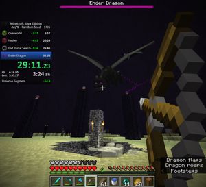 Minecraft Speedrun Screenshot – GPT Image 2 prompt by Yeyito